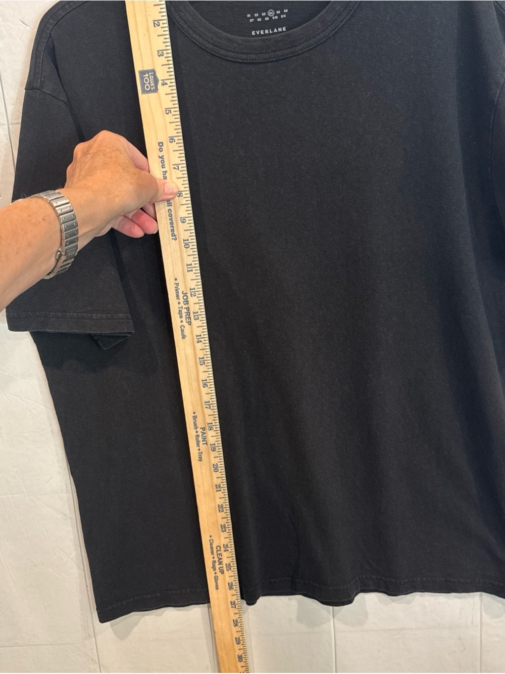 Everlane Black Short Sleeve Crew T-Shirt Unisex E4 - Picture 6 of 7